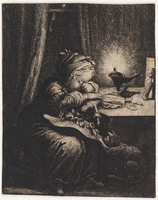 KG 01233
<br/>
Slapend kind aan een tafel
<br/>
<em>Schmidt, Georg Friedrich (1712-1775)</em>